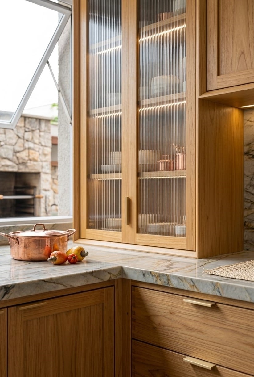 Cozinha planejada em madeira